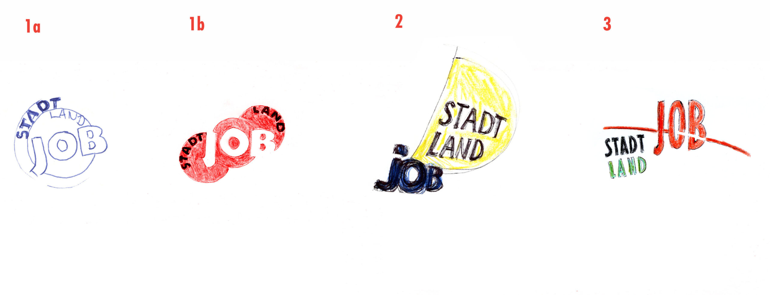 Schmuckbild: Logo-Ideen skizziert